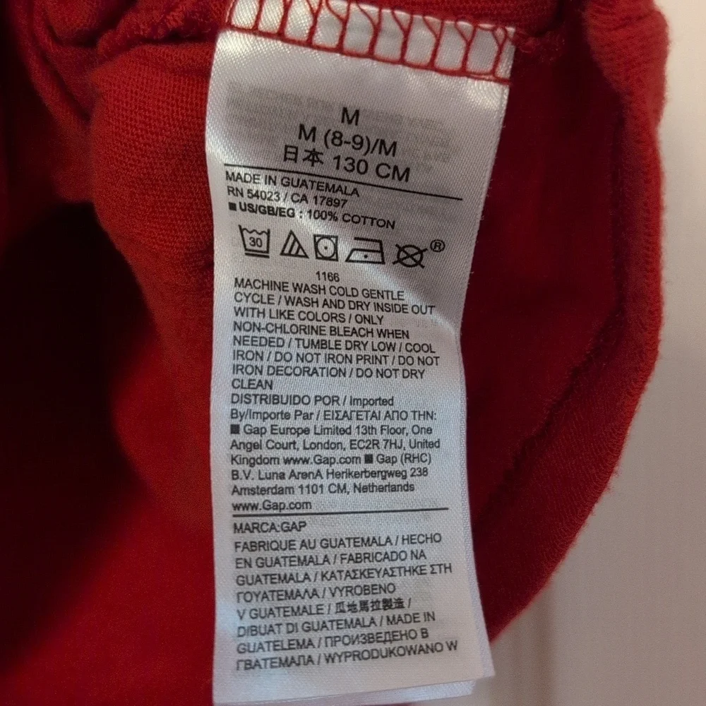 GAP Red Christmas Stormtrooper & Darth Vader Kids T-Shirt Size M (8)